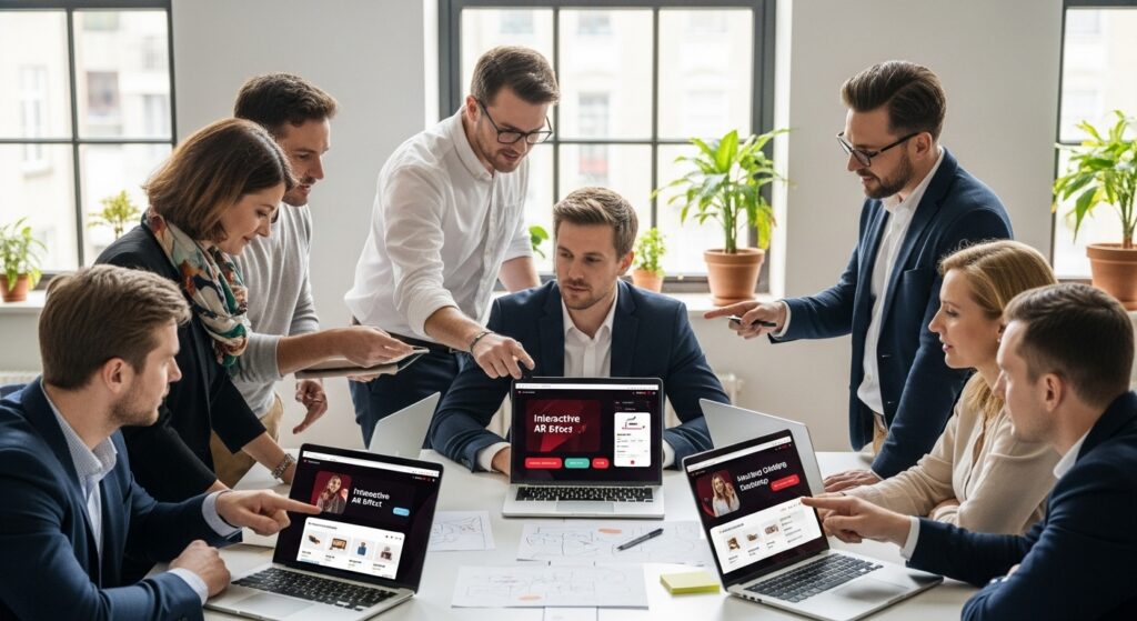 TikTok ad strategy, business marketing, social media teamwork