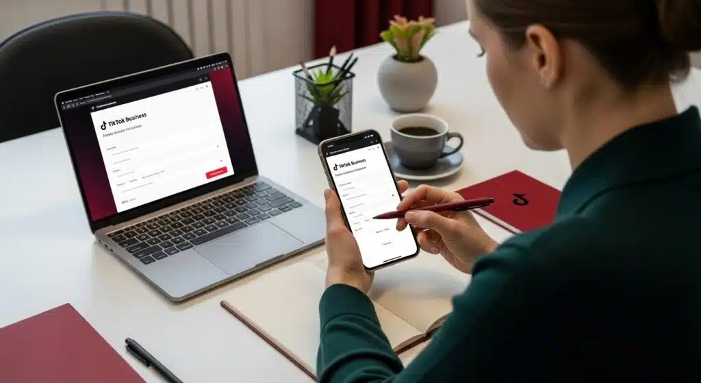 TikTok ads δημιουργία λογαριασμού
