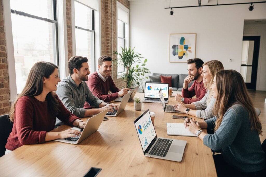 social media campaigns teamwork