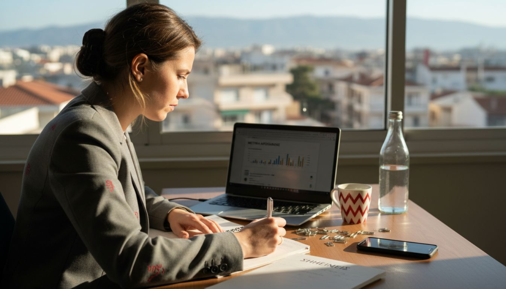 Ένας επαγγελματίας του μάρκετινγκ παρακολουθεί τις εξελίξεις στα social media από το laptop του.
