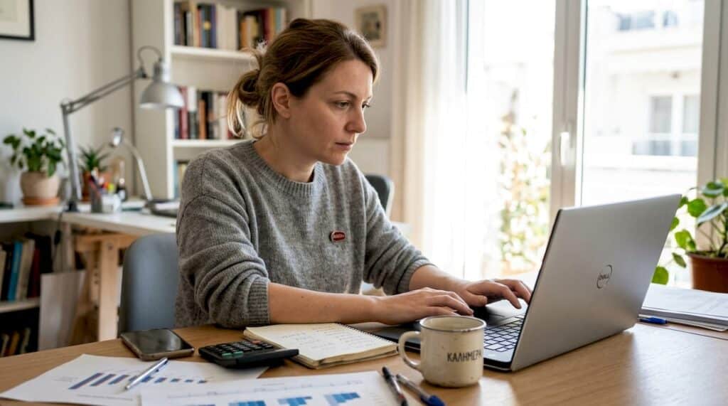 Ο ιδιοκτήτης της επιχείρησης εξετάζει προσεκτικά τα στοιχεία για την απόδοση των διαφημιστικών ενεργειών του.