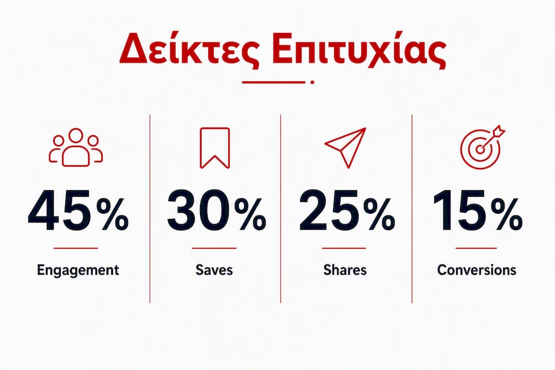 Γραφικό με τα βασικά στοιχεία απόδοσης του branded content στα ελληνικά